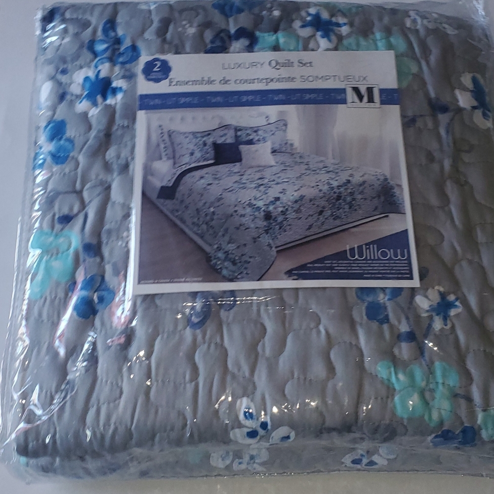 2PC Quilt Set for Twin Willow Bed